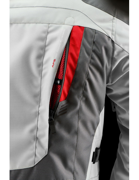 Veste Furygan APALACHES EVO - Gris Pearl Rouge