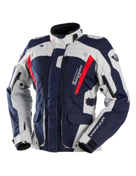 Veste Femme Furygan APALACHES LADY EVO - Bleu Pearl Rouge