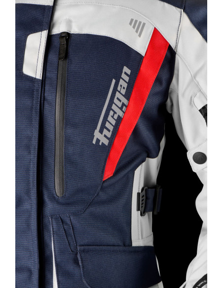Veste Femme Furygan APALACHES LADY EVO - Bleu Pearl Rouge