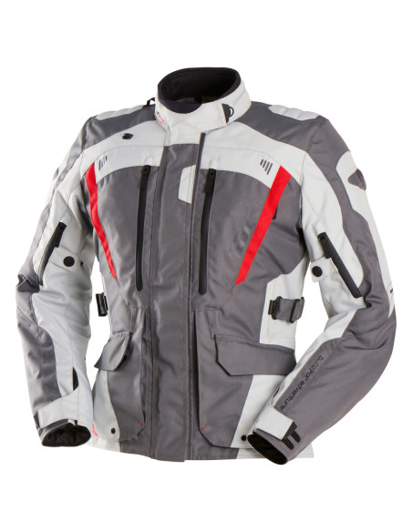 Veste Femme Furygan APALACHES LADY EVO - Gris Pearl Rouge