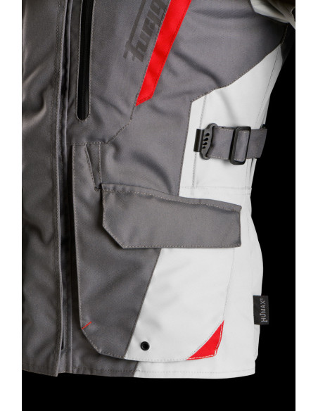 Veste Femme Furygan APALACHES LADY EVO - Gris Pearl Rouge