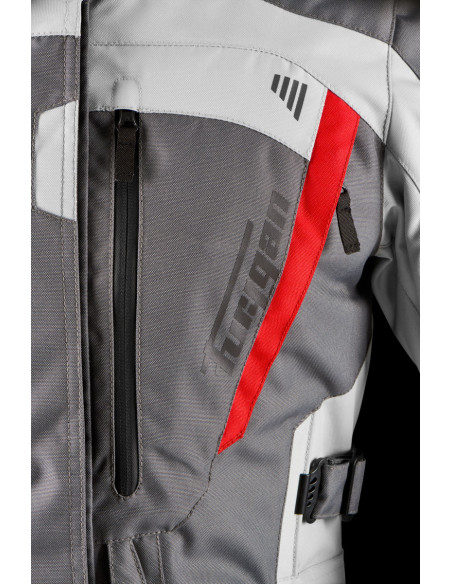 Veste Femme Furygan APALACHES LADY EVO - Gris Pearl Rouge