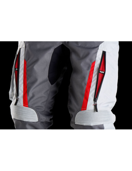 Pantalon Furygan KILLINGTON - Gris Pearl Rouge