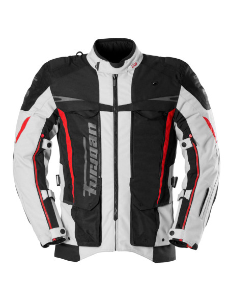 Veste Furygan MONTROC KEVLAR PRIMALOFT 3 en 1+ - Noir Pearl Rouge
