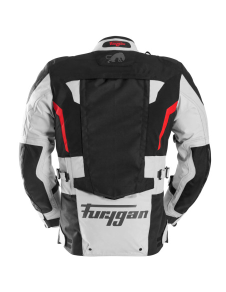 Veste Furygan MONTROC KEVLAR PRIMALOFT 3 en 1+ - Noir Pearl Rouge