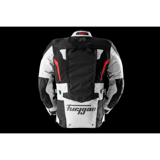 Veste Furygan MONTROC KEVLAR PRIMALOFT 3 en 1+ - Noir Pearl Rouge