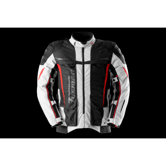 Veste Furygan MONTROC KEVLAR PRIMALOFT 3 en 1+ - Noir Pearl Rouge