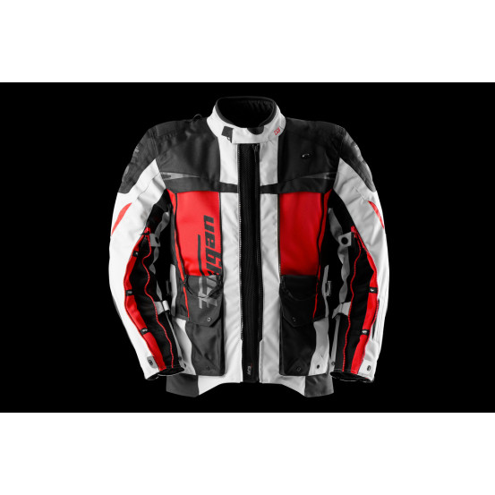 Veste Furygan MONTROC KEVLAR PRIMALOFT 3 en 1+ - Noir Pearl Rouge