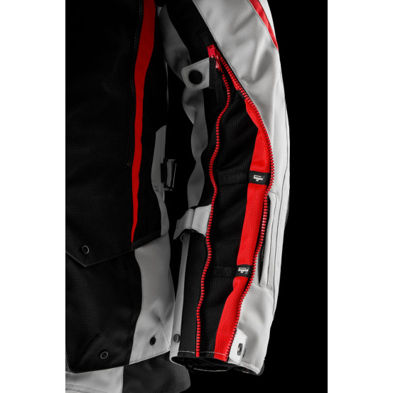 Veste Furygan MONTROC KEVLAR PRIMALOFT 3 en 1+ - Noir Pearl Rouge
