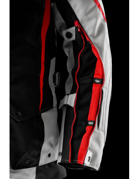 Veste Furygan MONTROC KEVLAR PRIMALOFT 3 en 1+ - Noir Pearl Rouge