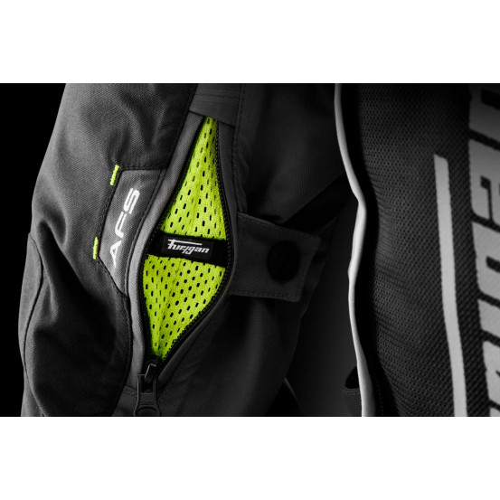 Veste Furygan CHALLENGER 3C PRIMALOFT - Noir Pearl Anthra Fluo