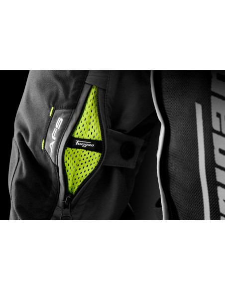 Veste Furygan CHALLENGER 3C PRIMALOFT - Noir Pearl Anthra Fluo