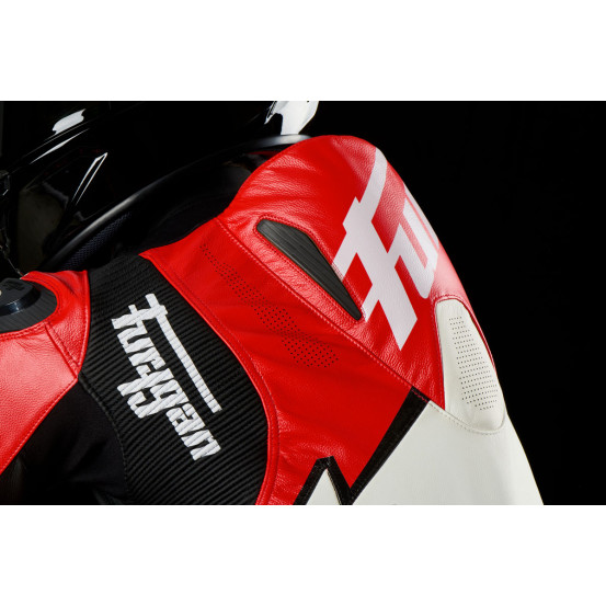 Combinaison Furygan ECLIPSE X KEVLAR - Noir Rouge Blanc