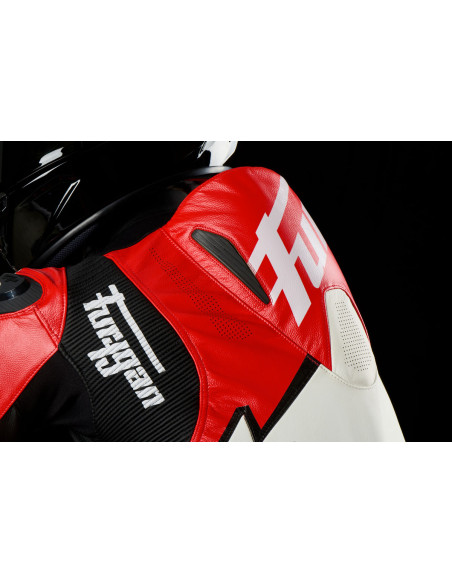 Combinaison Furygan ECLIPSE X KEVLAR - Noir Rouge Blanc