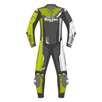 Combinaison Furygan ECLIPSE X KEVLAR - Blanc Noir Jaune Fluo