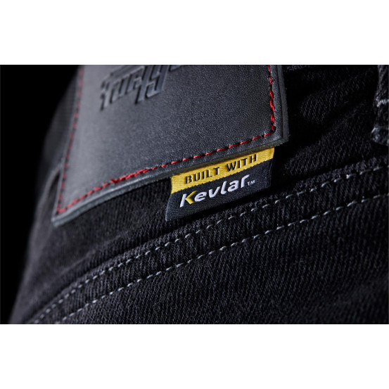 Jean moto Furygan D12 X KEVLAR STRAIGHT - Noir