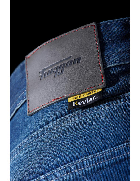 Jean moto Furygan D12 X KEVLAR STRAIGHT - Medium Blue