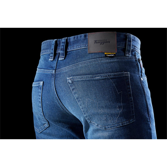 Jean moto Furygan D12 X KEVLAR STRAIGHT - Medium Blue