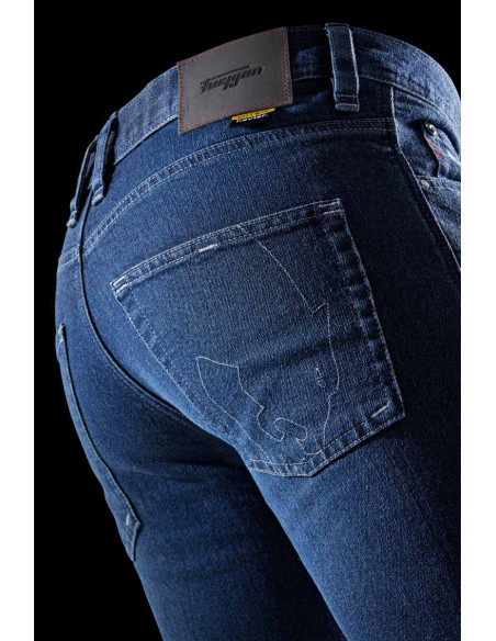 Jean moto Furygan K12 X KEVLAR STRAIGHT - Medium Blue