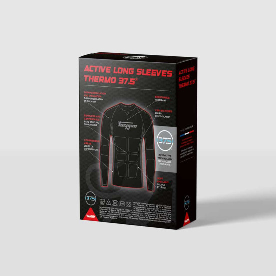 Maillot technique ACTIVE LONG SLEEVES THERMO 37.5 - Noir