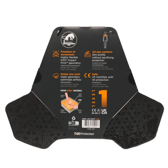 Protection thorax Furygan LNR D3O GHOST - Orange