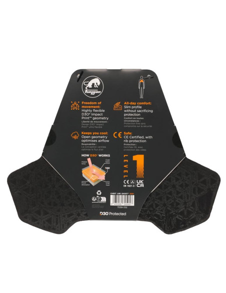 Protection thorax Furygan LNR D3O GHOST - Orange
