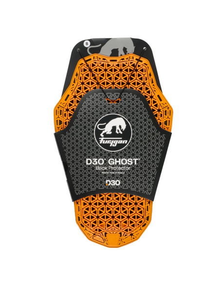 Protection dorsale Furygan FULL BACK D3O GHOST - Orange