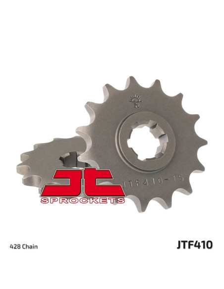 Pignon acier JT - Pas 428 - Type 410 Pas de chaîne 428