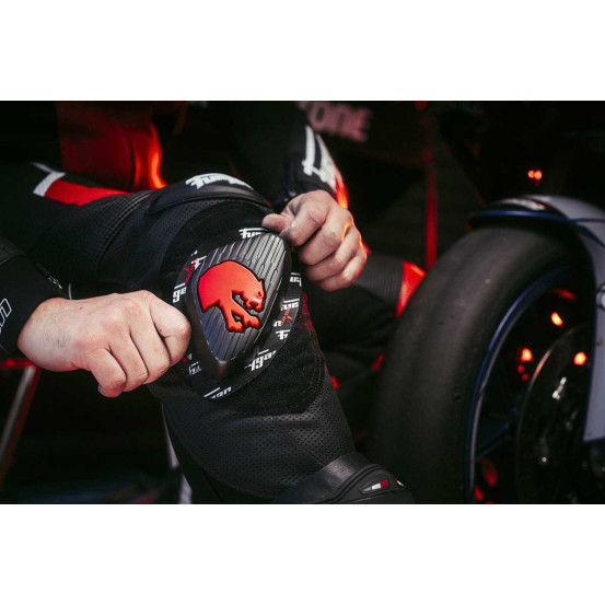 Sliders genoux Furygan - Noir Rouge