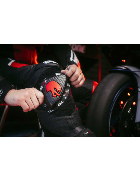 Sliders genoux Furygan - Noir Rouge