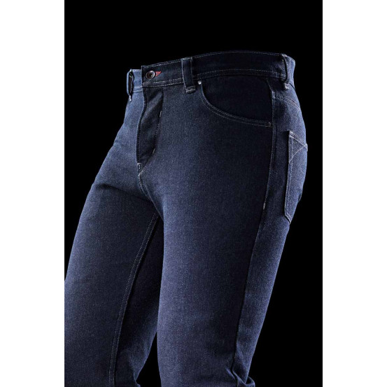 Jean moto Furygan TYRON X KEVLAR SLIM - Bleu foncé - Jambes longues