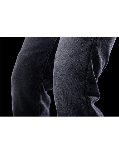 Jean moto Furygan D12 X KEVLAR STRAIGHT - Noir - Jambes courtes