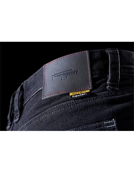 Jean moto Furygan D12 X KEVLAR STRAIGHT - Noir - Jambes courtes