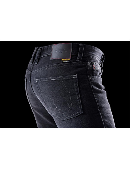 Jean moto Furygan D12 X KEVLAR STRAIGHT - Noir - Jambes longues