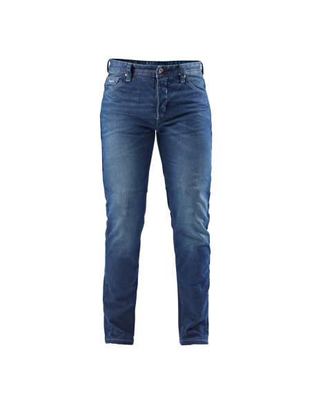 Jean moto Furygan D12 X KEVLAR STRAIGHT - Medium Blue - Jambes courtes