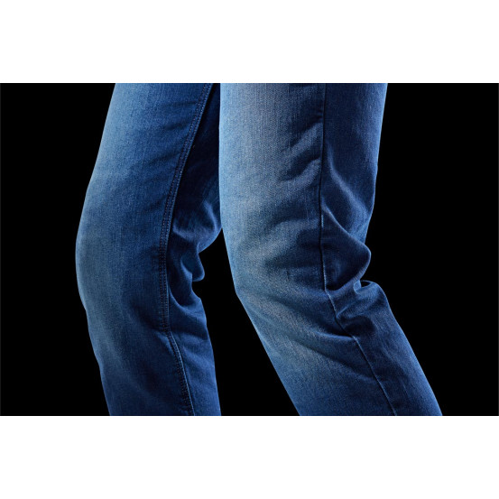 Jean moto Furygan D12 X KEVLAR STRAIGHT - Medium Blue - Jambes courtes