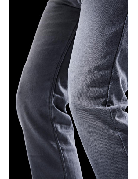 Jean moto Furygan D12 X KEVLAR STRAIGHT - Gris - Jambes longues