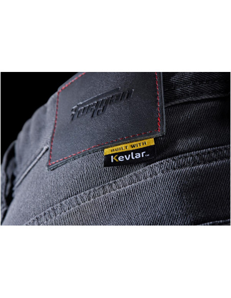 Jean moto Furygan D12 X KEVLAR STRAIGHT - Gris - Jambes longues