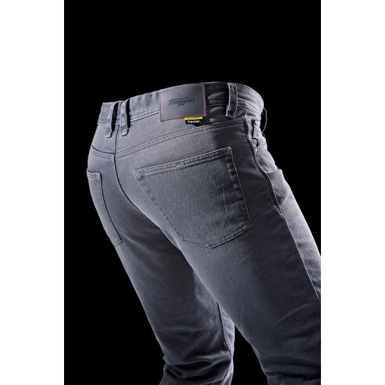 Jean moto Furygan D12 X KEVLAR STRAIGHT - Gris - Jambes longues