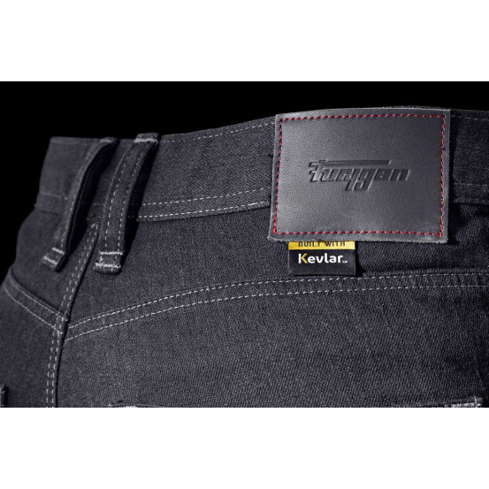 Jean moto Furygan K12 X KEVLAR STRAIGHT - Carbone - Jambes courtes