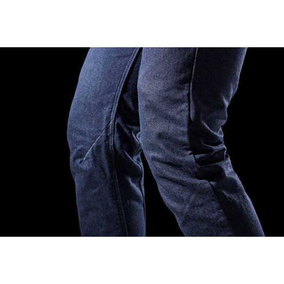 Jean moto Furygan KALVIN X KEVLAR SLIM - Dark Blue - Jambes courtes