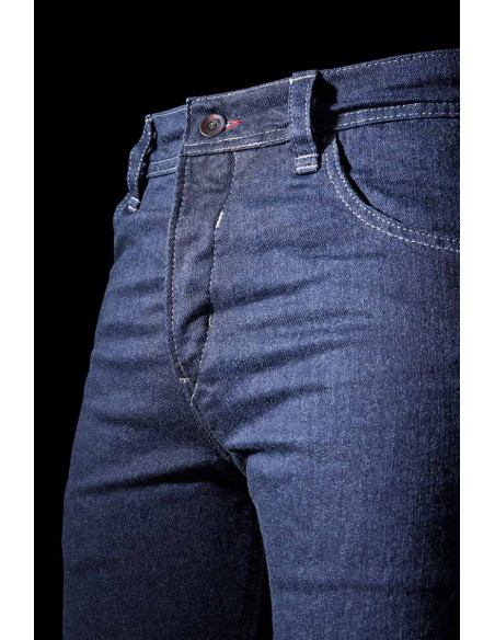 Jean moto Furygan KALVIN X KEVLAR SLIM - Dark Blue - Jambes courtes