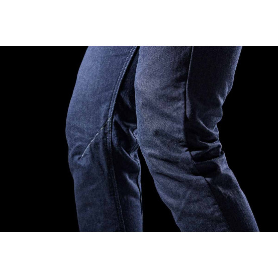 Jean moto Furygan KALVIN X KEVLAR SLIM - Dark Blue - Jambes longues