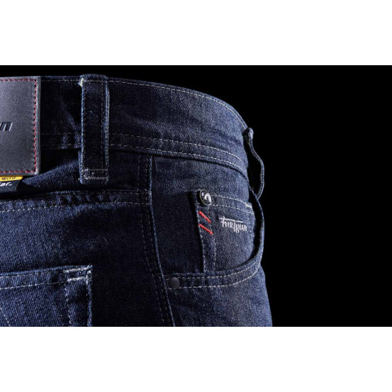 Jean moto Furygan KALVIN X KEVLAR SLIM - Dark Blue - Jambes longues