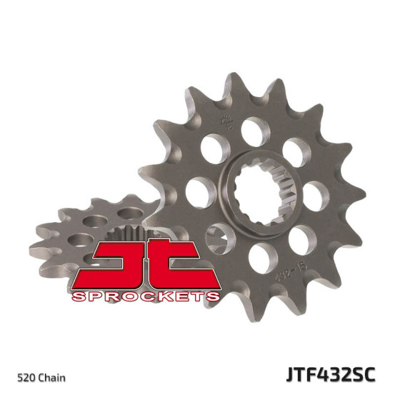 Pignon acier anti-boue JT - Pas 520 - SUZUKI 250 / 350 / 400cc