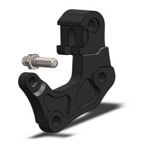 Patte de déport étrier origine droite MOTO MASTER - Disque 320mm - Yamaha 700 Ténéré 2020-2025