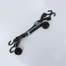 Sangles moto noires à boucles (livrées par paire)