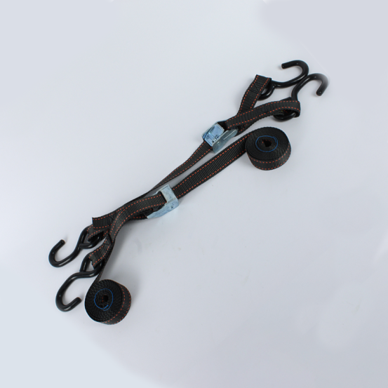 Sangles moto noires à boucles (livrées par paire)