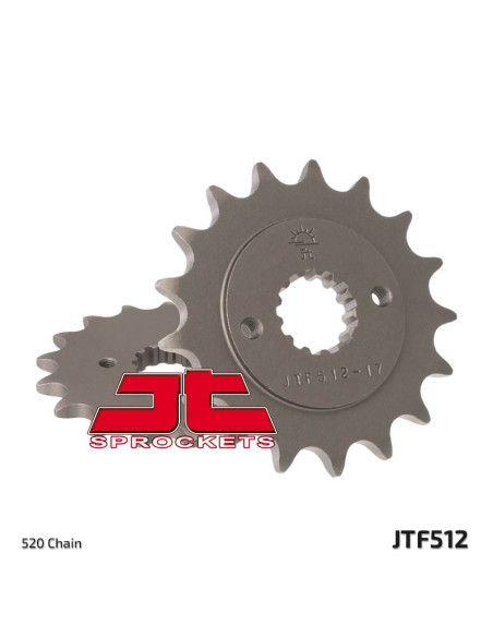 Pignon acier JT - Pas 520 - KAWASAKI SUZUKI 400 à 1000cc