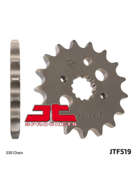 Pignon acier JT - Pas 530 - KAWASAKI 500 / 600 / 750 / 800 / 900cc
